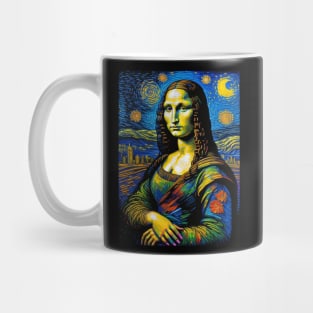 Mona Lisa in Gogh version Mug